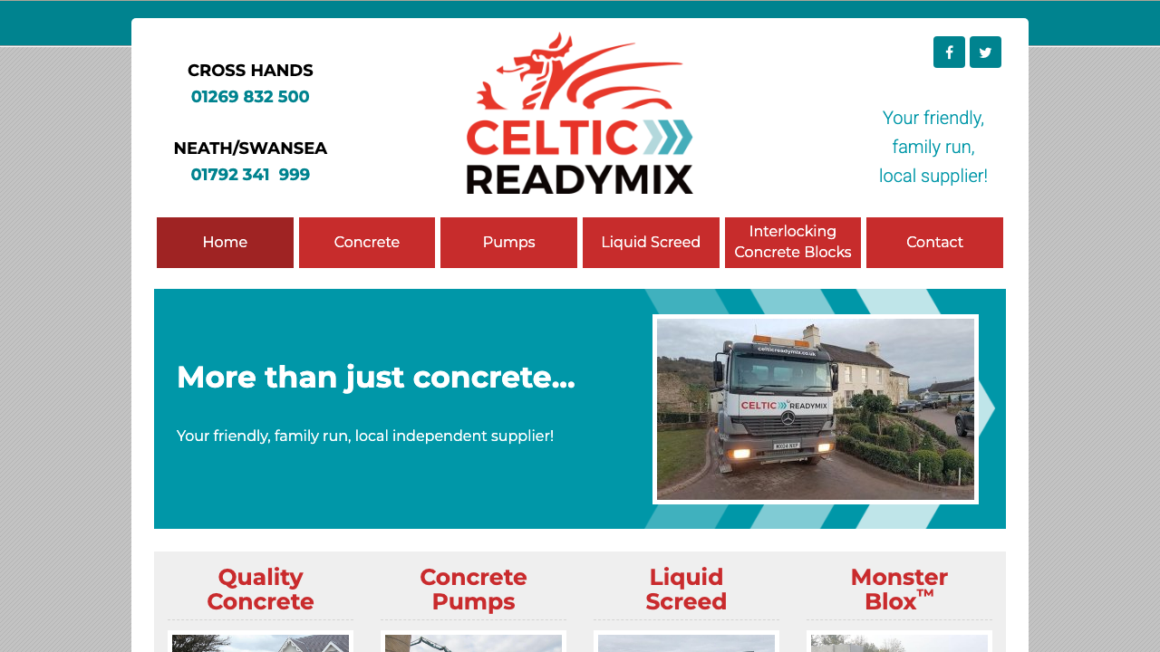CELTIC CONCRETE PUMPING LTD website preview