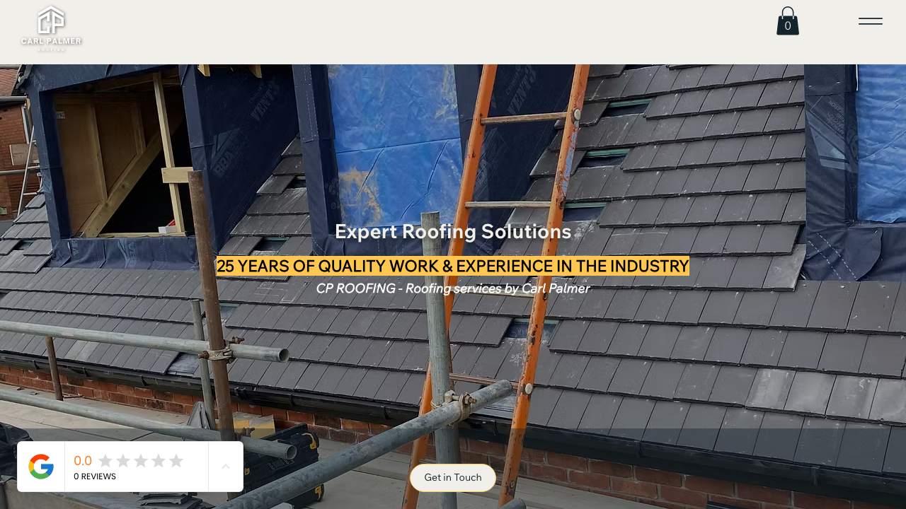 CARL PALMER ROOFING LIMITED website preview