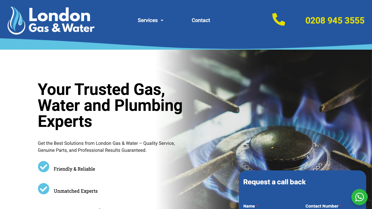 GAS WATER LTD website preview
