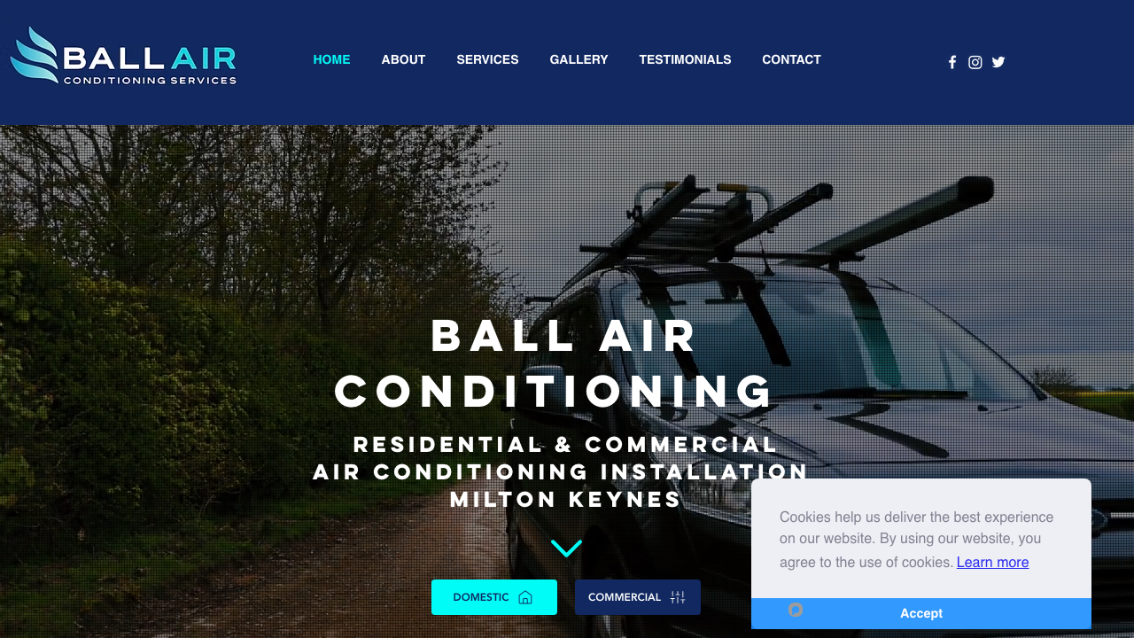 BALL AIR CONDITIONING SERVICES LTD website preview