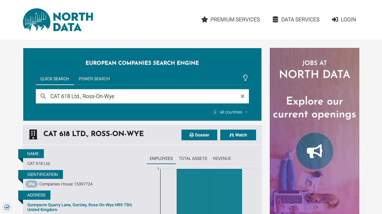 CAT 618 LIMITED website preview