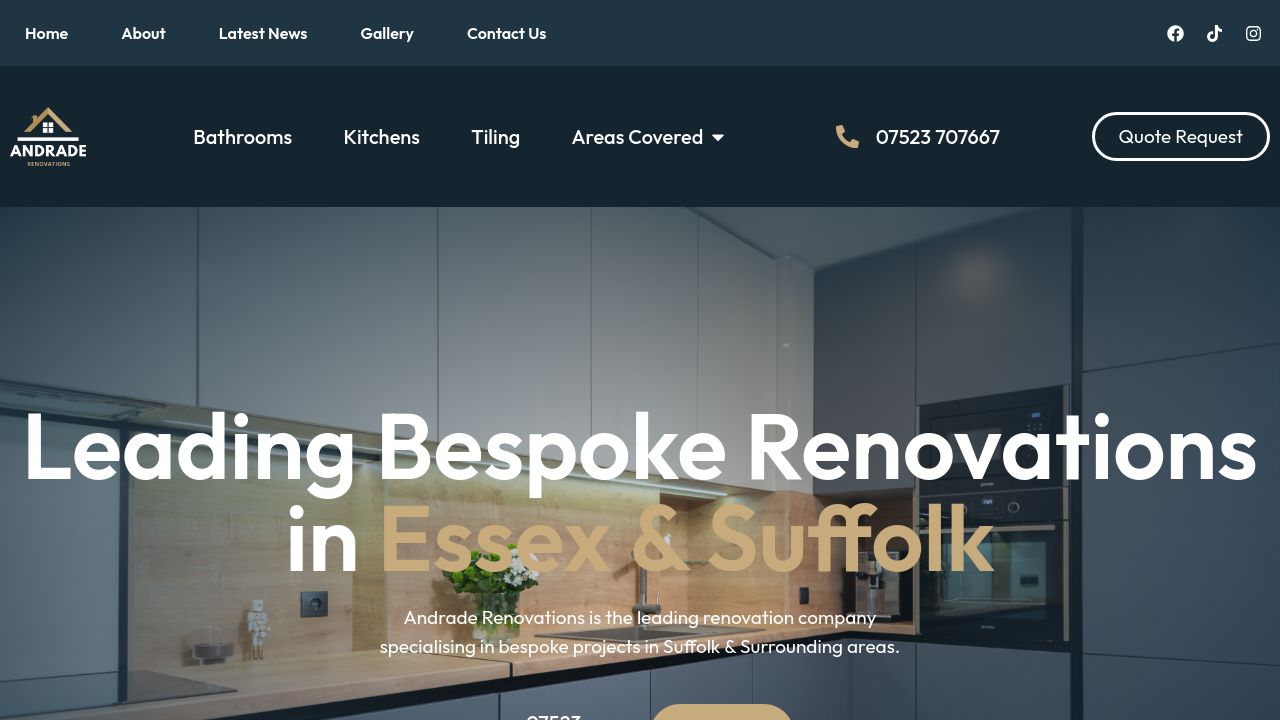 ANDRADE RENOVATIONS LTD website preview