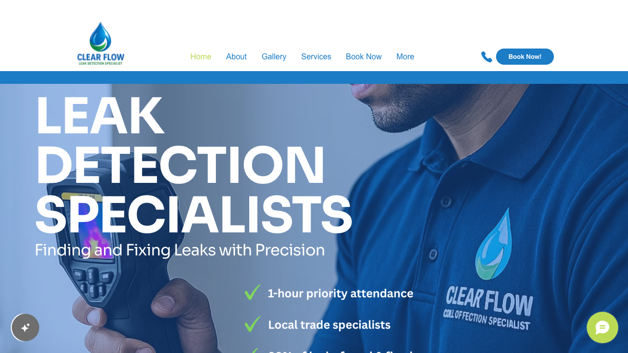 CLEARFLOW PLUMBING 24H LTD website preview