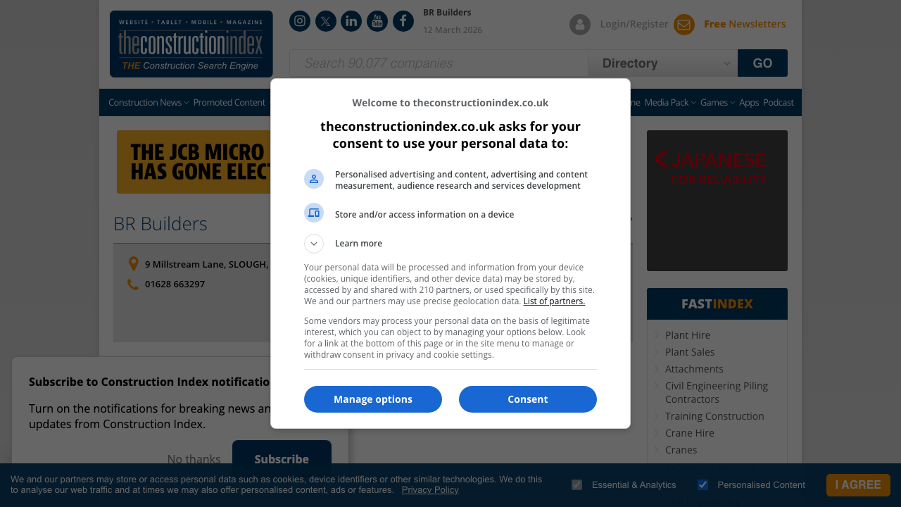 BR BUILDERS SERVICES LTD website preview