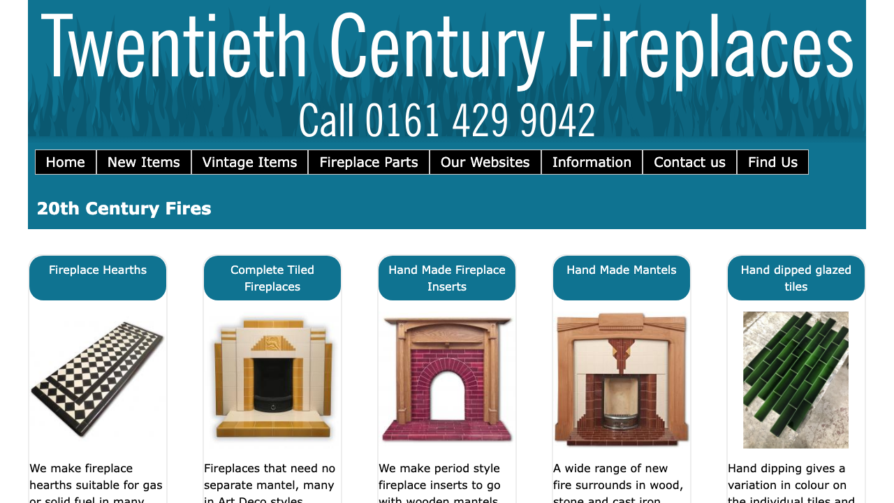 20TH CENTURY FIREPLACES LTD website preview