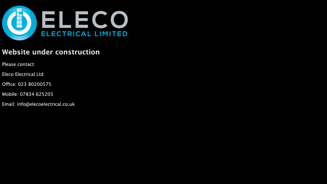 ELECO ELECTRICAL LTD website preview