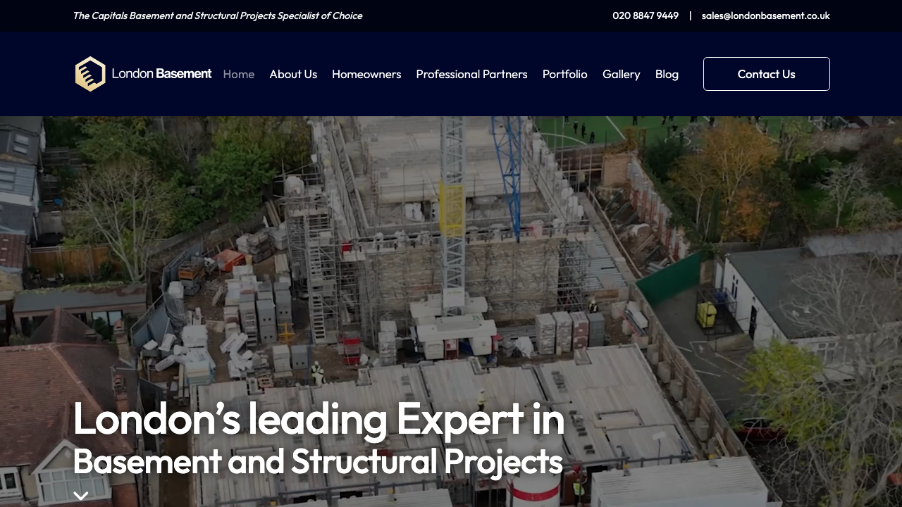 BASEMENT PROJECTS LTD website preview