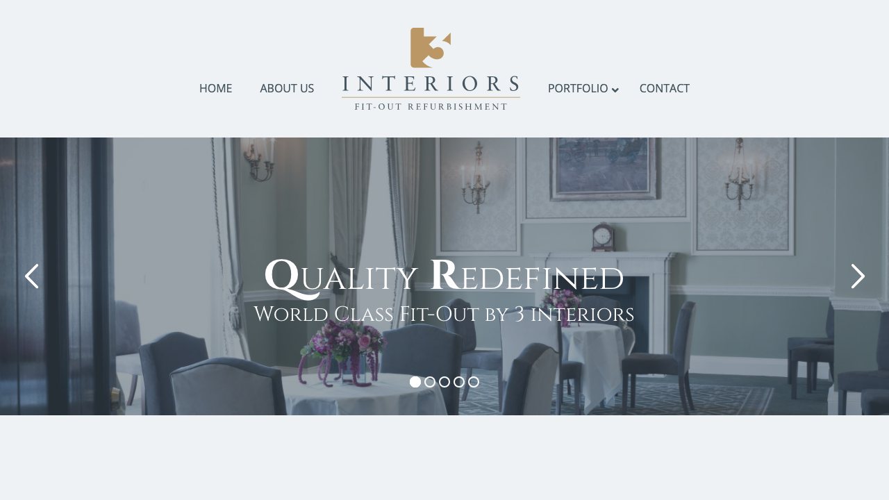 03 INTERIORS LIMITED website preview