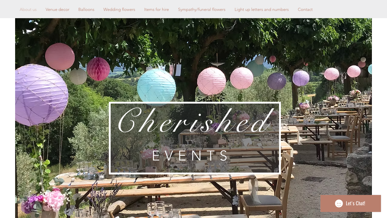 CHERISHED EVENTS & FLOWERS LTD website preview