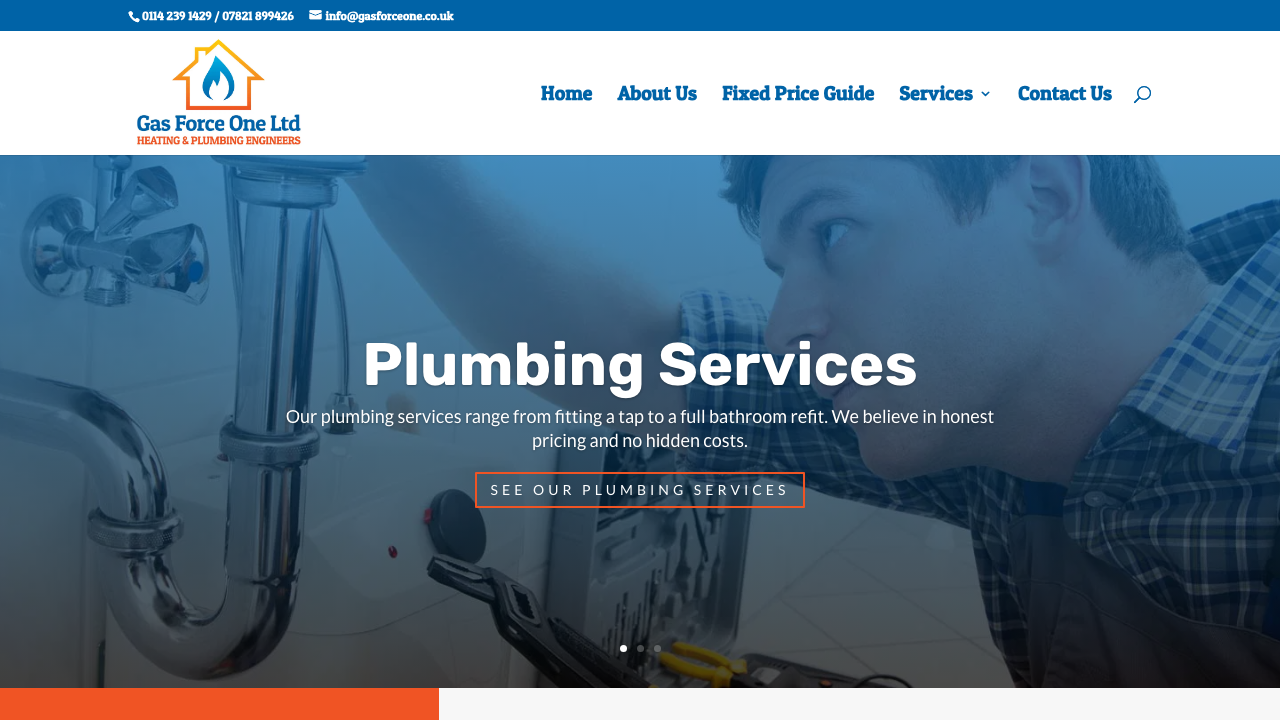 GAS FORCE ONE LTD website preview