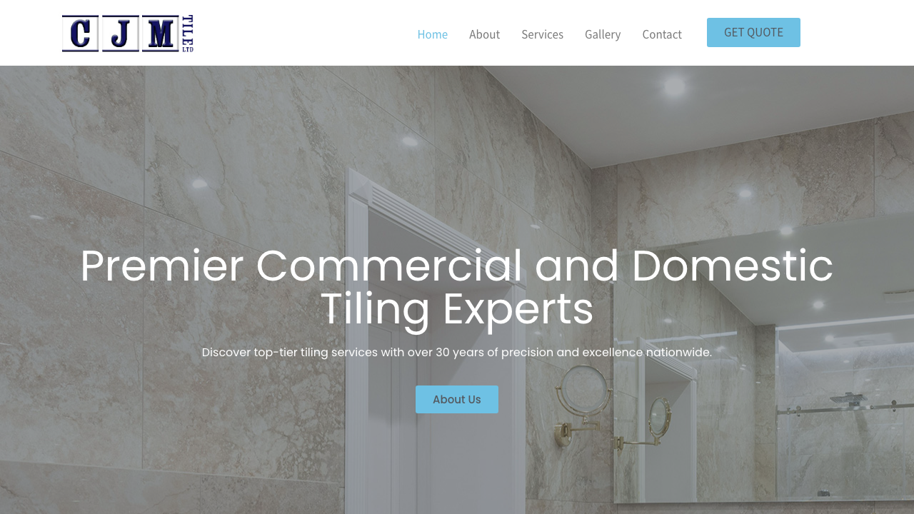 CJM TILE LTD website preview
