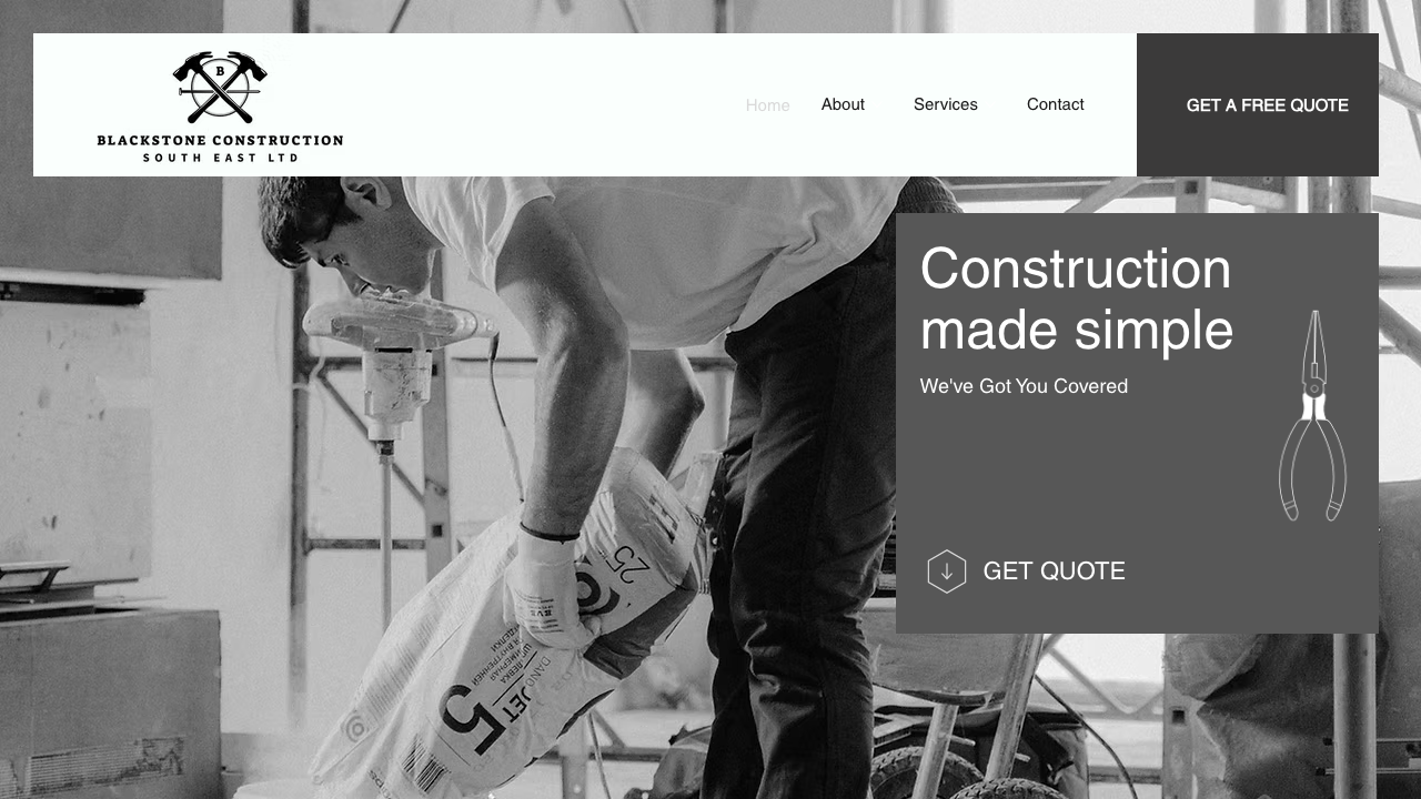 BLACKSTONE CONSTRUCTION SOUTH EAST LTD website preview