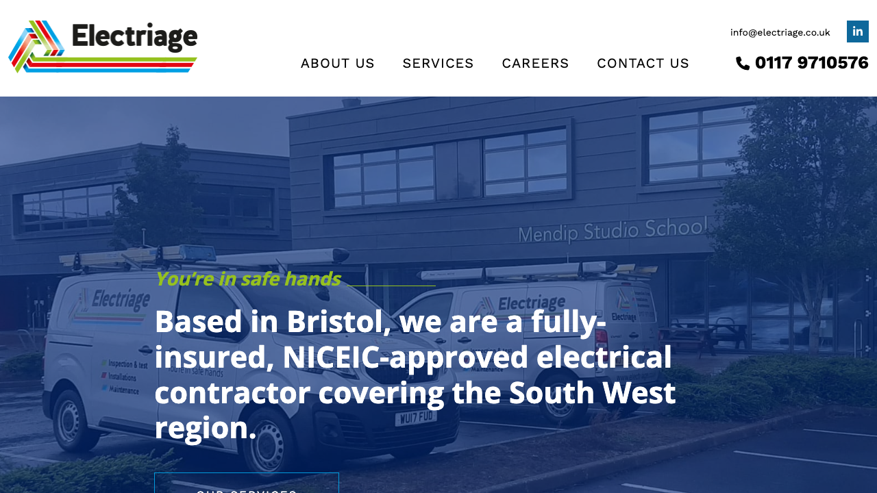 ELECTRIAGE LIMITED website preview