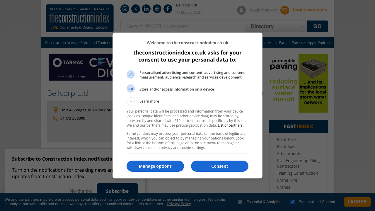 BENCORR LIMITED website preview