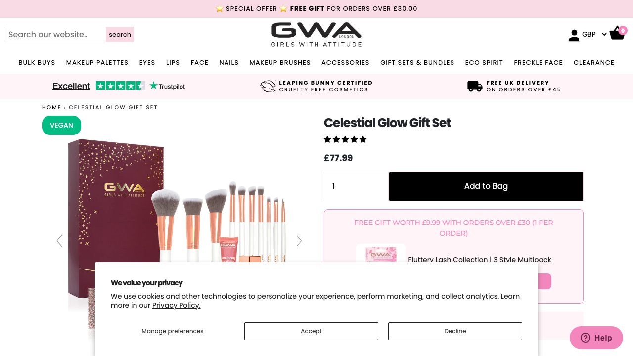 CELESTIAL GLOW LTD website preview