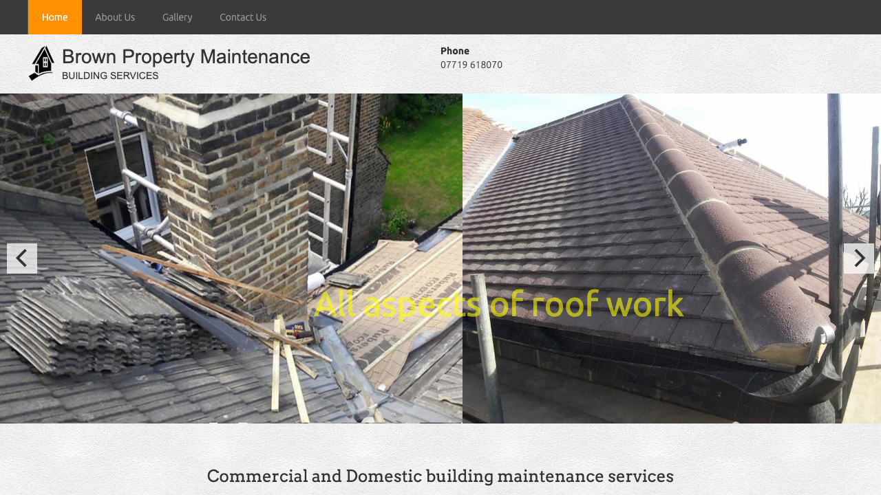 BROWNS PROPERTY MAINTENANCE LIMITED website preview