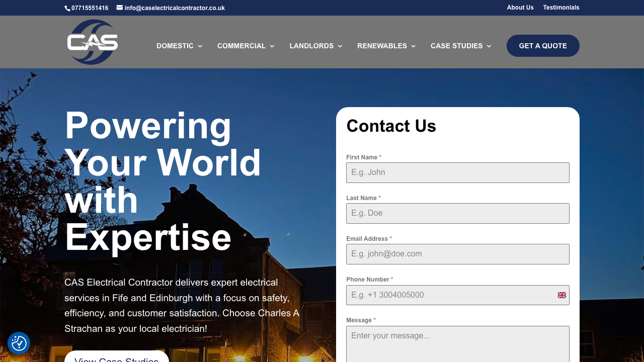 CHARLES A. STRACHAN LIMITED website preview