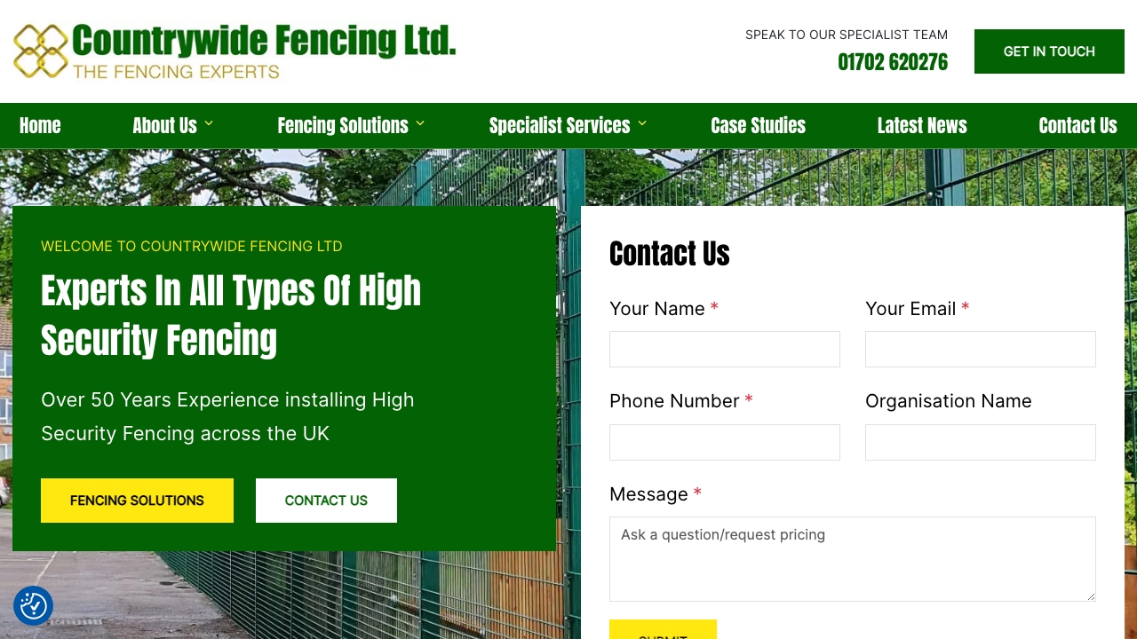 1ST COUNTY FENCING LTD website preview