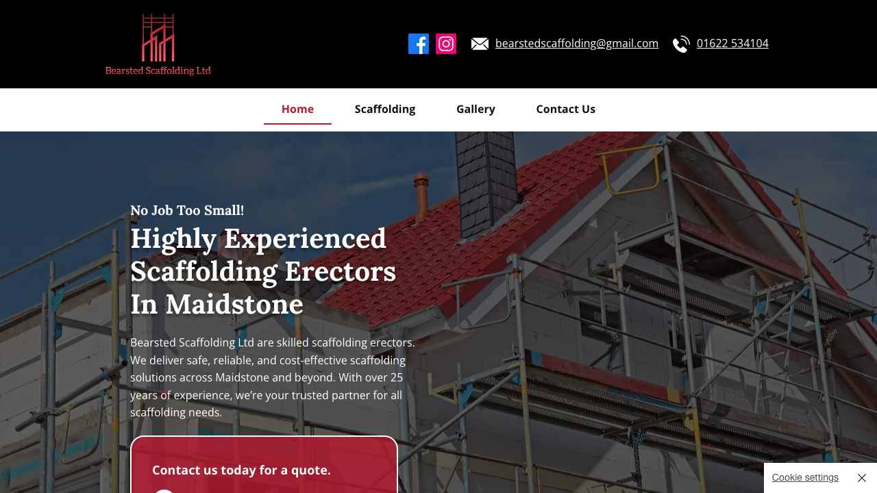 BEARSTED SCAFFOLDING LIMITED website preview