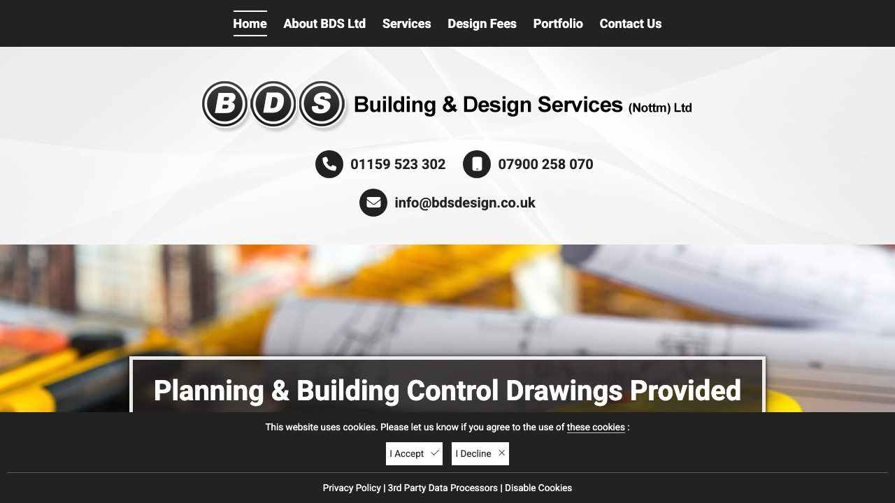 BUILDING & DESIGN SERVICES (NOTTM) LTD website preview