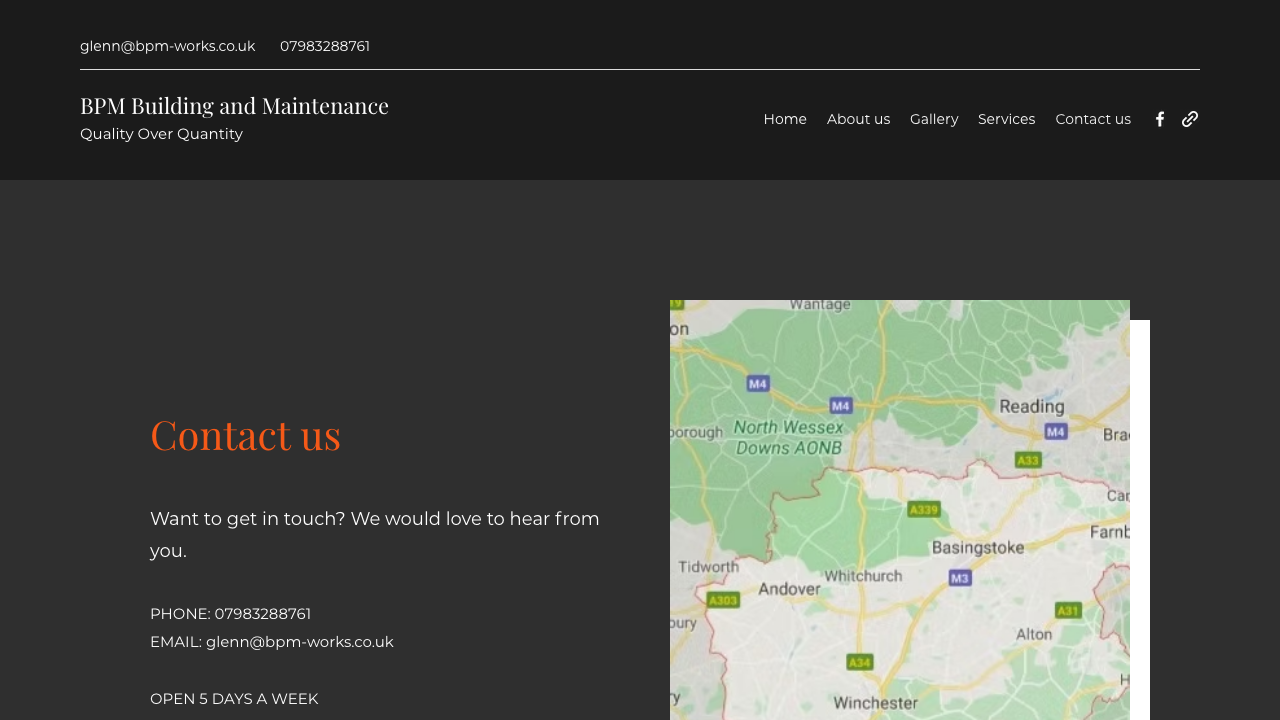 BPM BUILDING AND PLUMBING LTD website preview