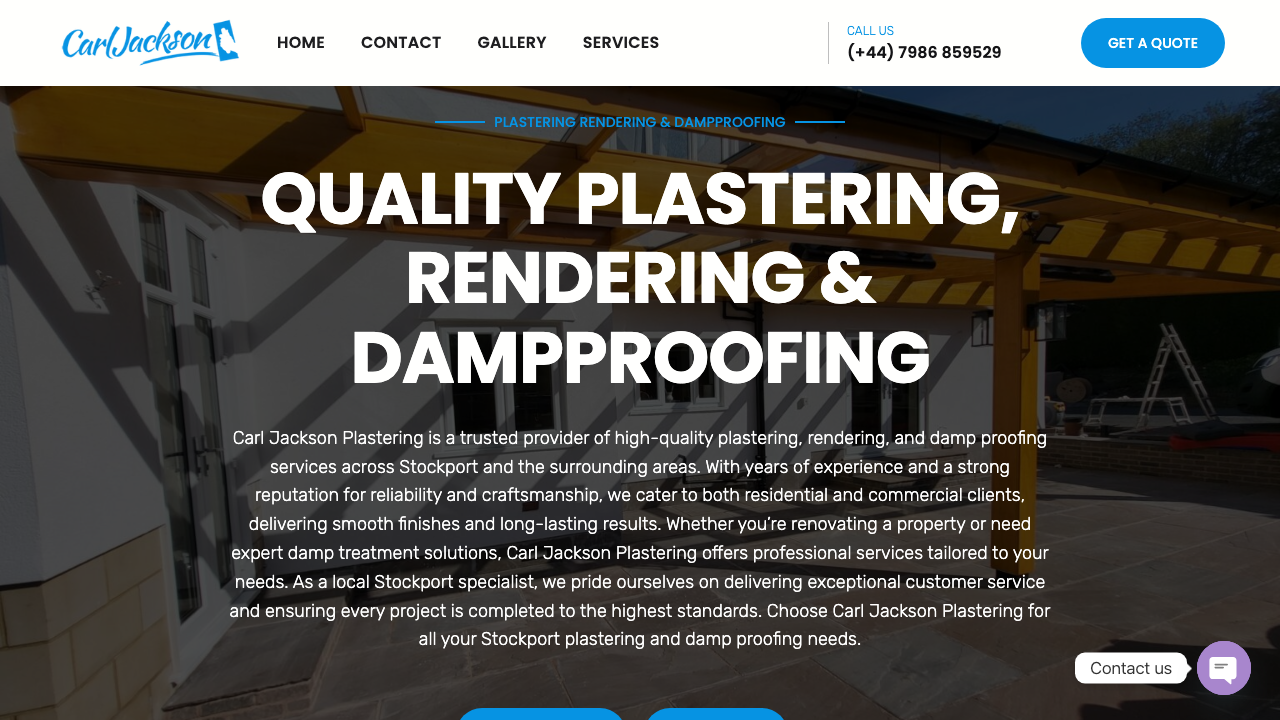 CARL JACKSON PLASTERING & RENDERING LIMITED website preview