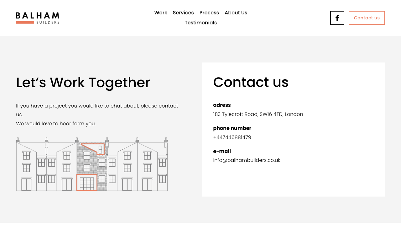BAL BUILDERS LONDON LIMITED website preview