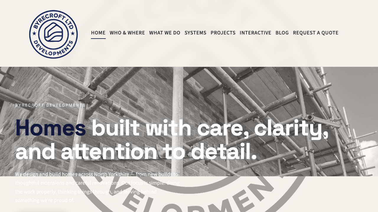 BYRECROFT LTD website preview
