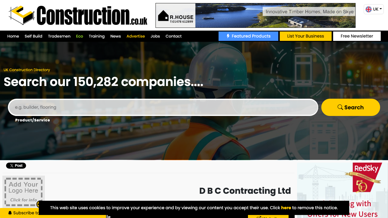 D & C BUILDING COMPANY LTD website preview