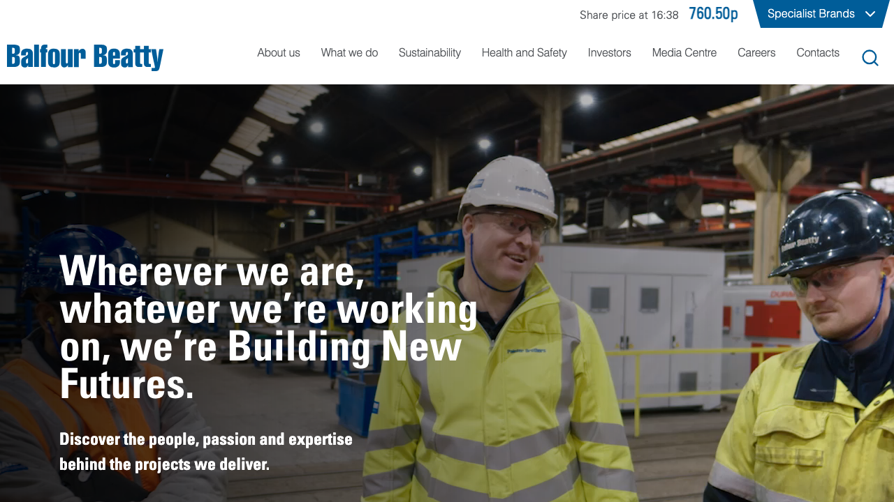 BALFOUR BEATTY CONSTRUCTION (SW) LIMITED website preview