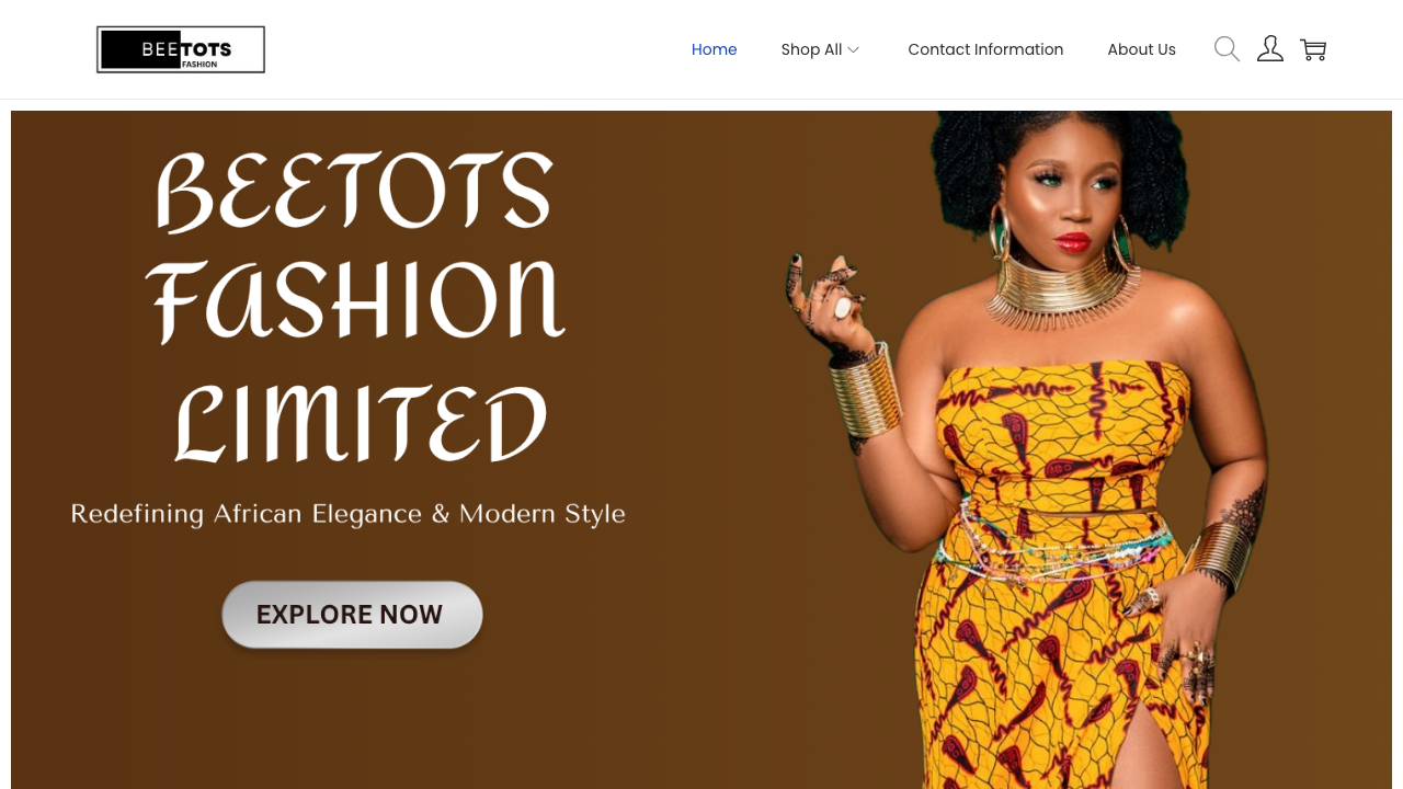 BEETOTS FASHION LIMITED website preview