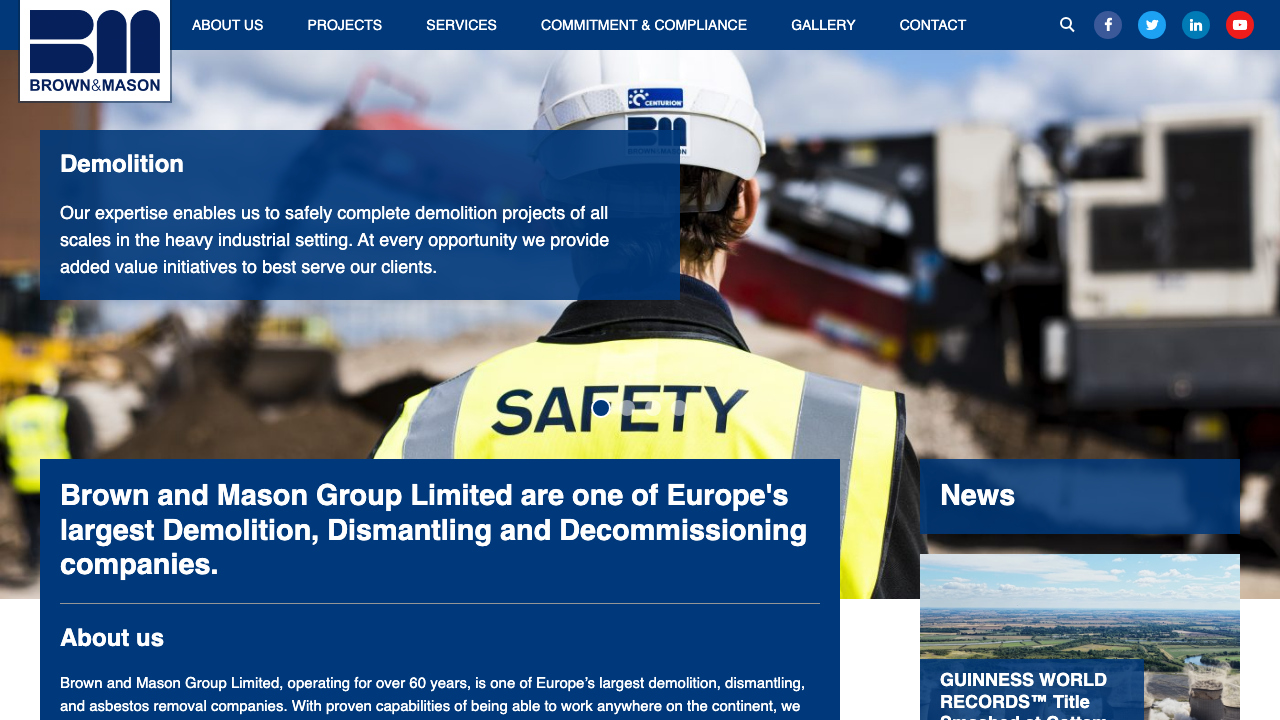 BROWN AND MASON GROUP LIMITED website preview