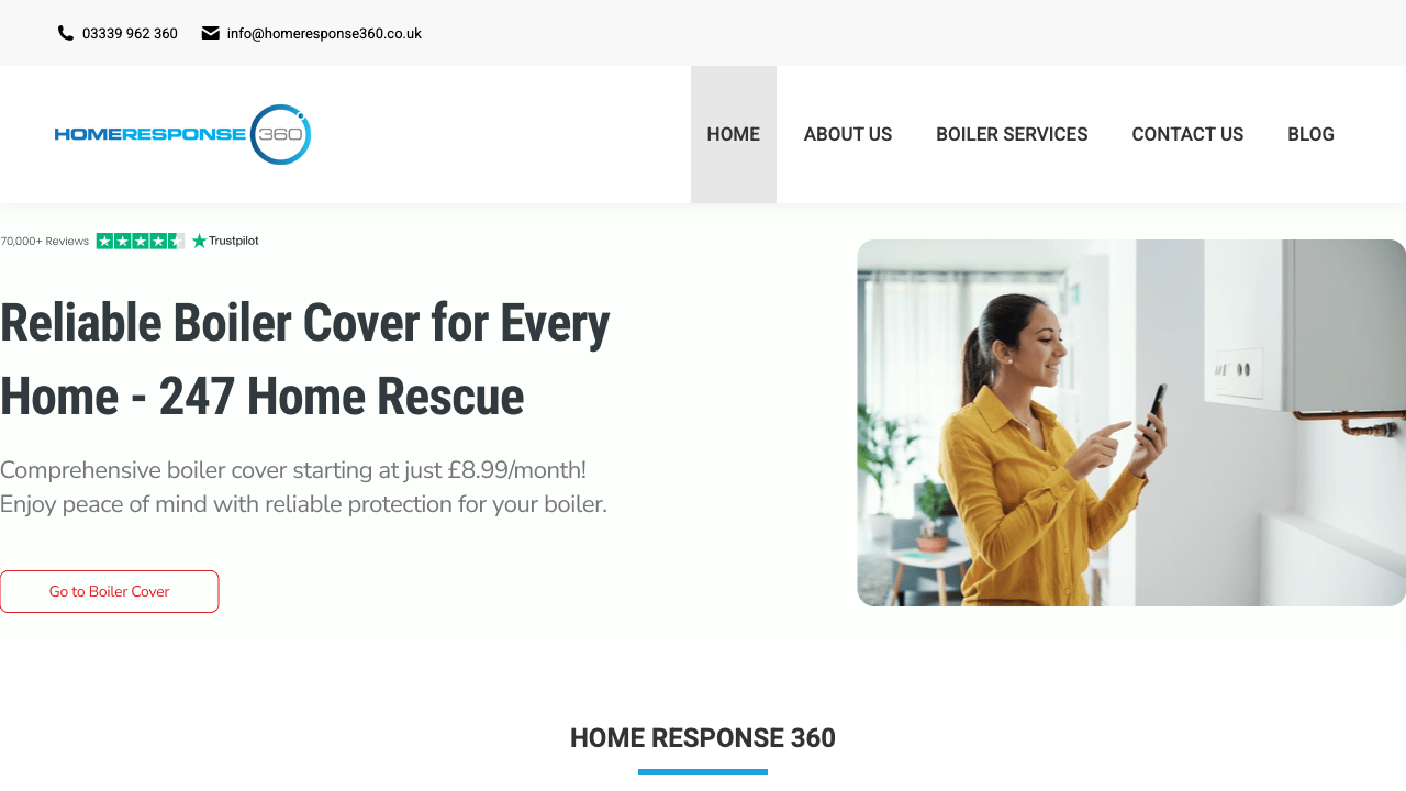 24 7 HOME RESPONSE LTD website preview