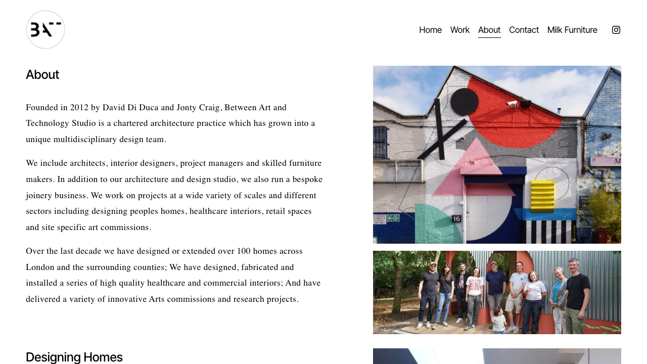 BETWEEN ART AND TECHNOLOGY STUDIO LIMITED website preview