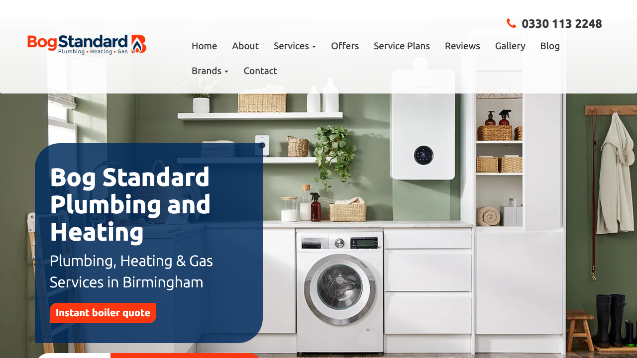 BOG STANDARD PLUMBING AND HEATING LTD website preview