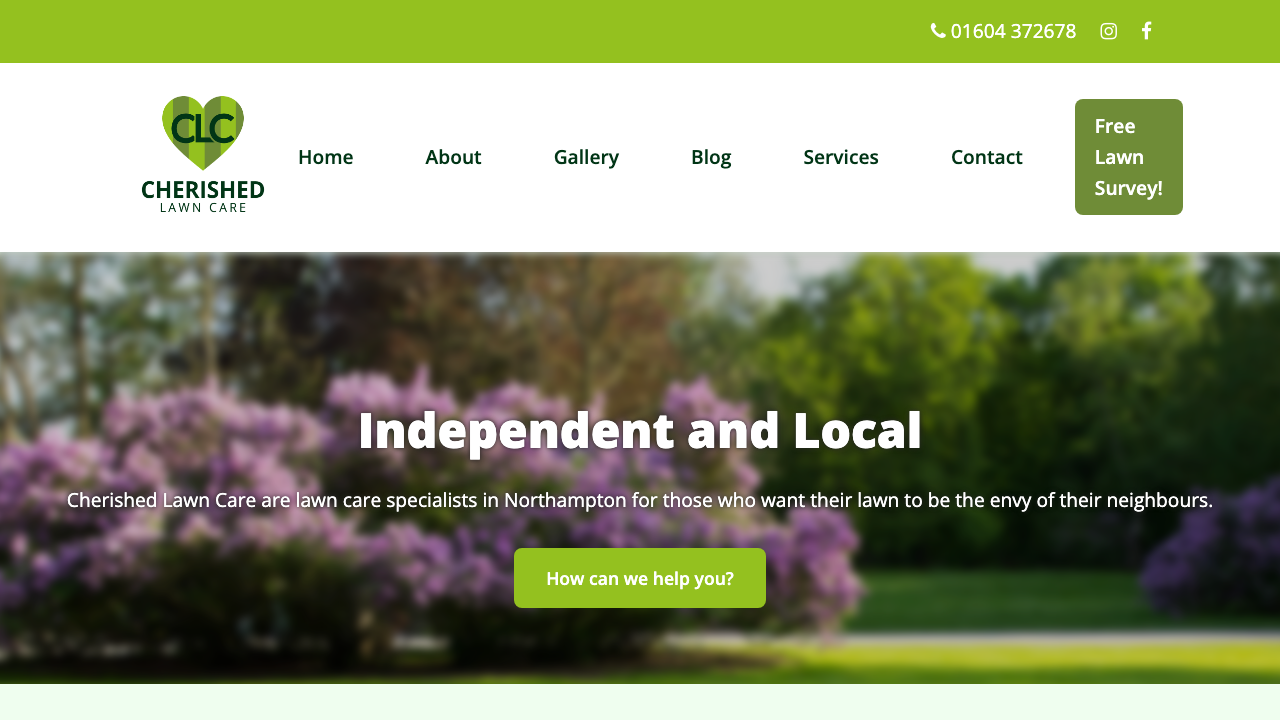 CHERISHED LAWN CARE LIMITED website preview
