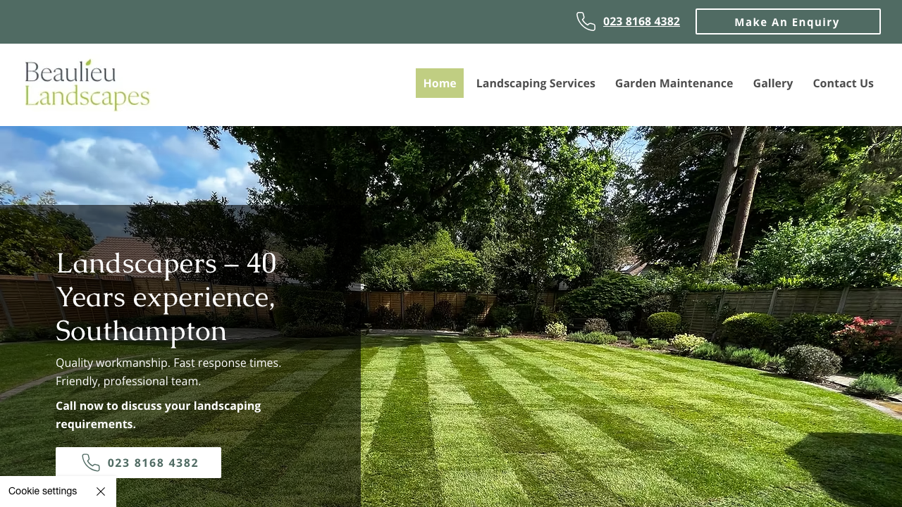 BEAULIEU LANDSCAPES DESIGN LIMITED website preview