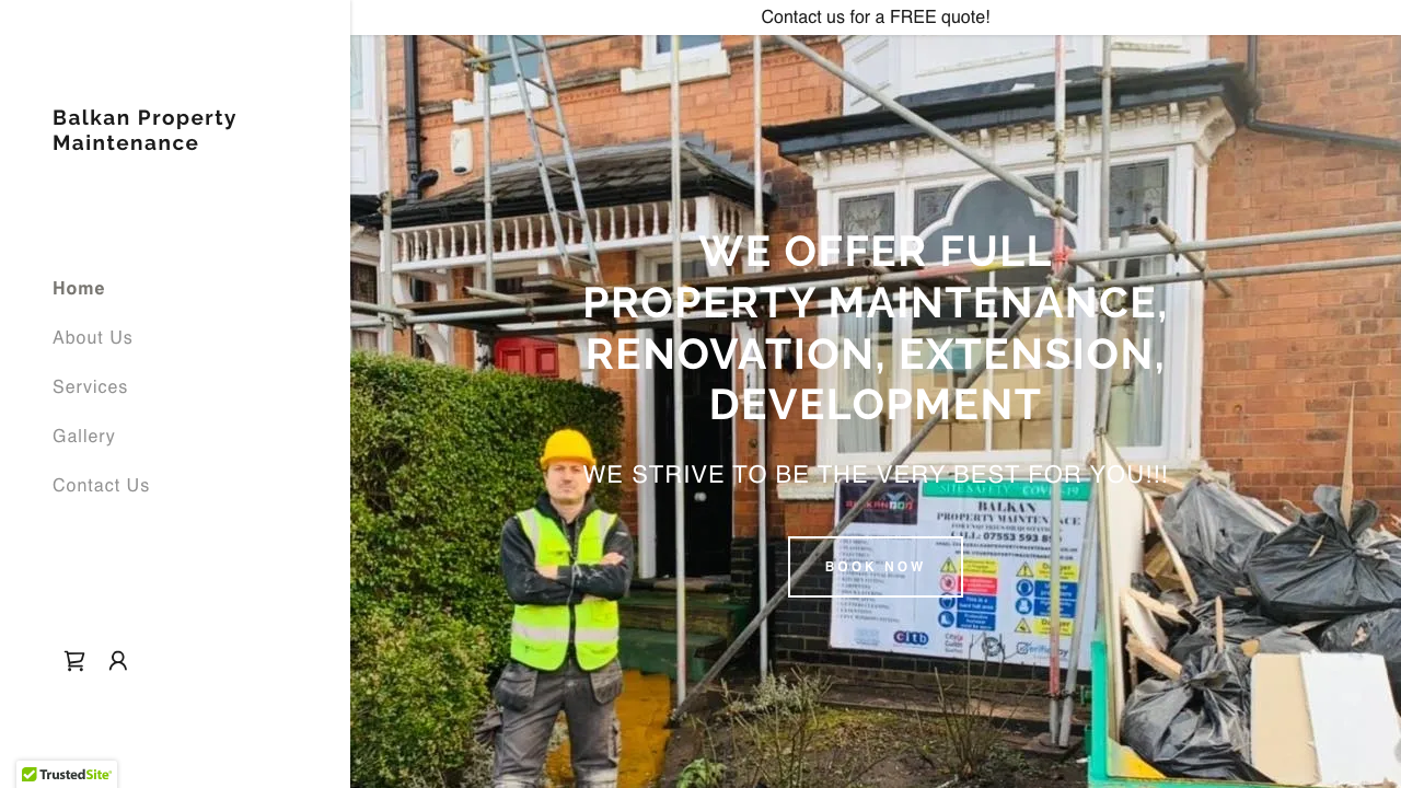 BALKAN PROPERTY MAINTENANCE LTD website preview