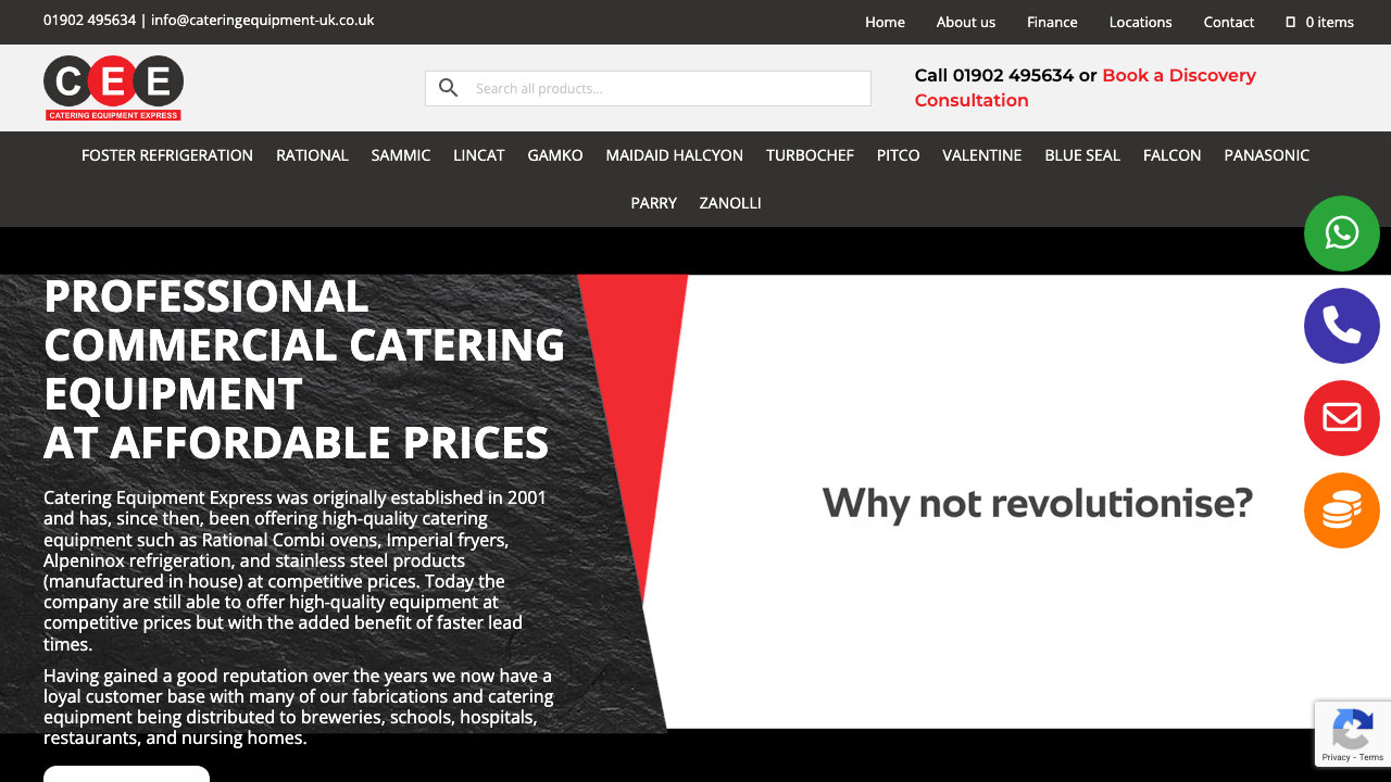 CATERING EQUIPMENT SOLUTIONS BY RL LTD website preview