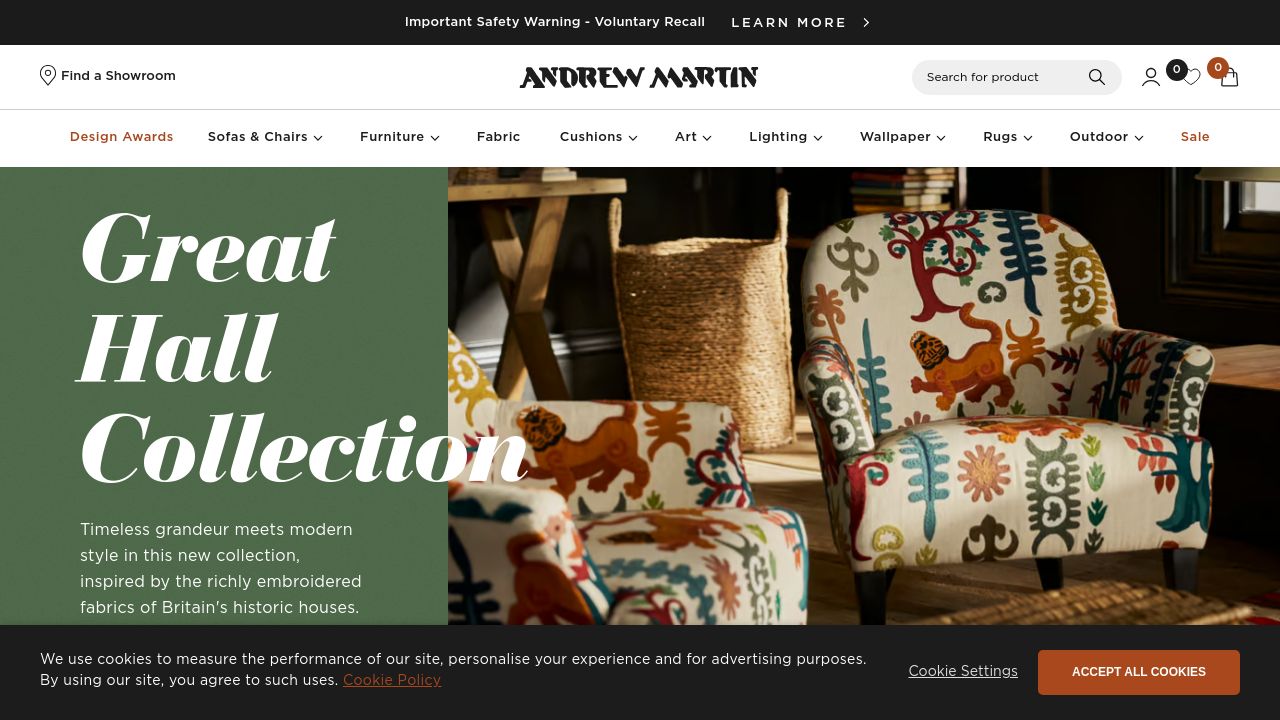 ANDREW MARTIN INTERNATIONAL LIMITED website preview