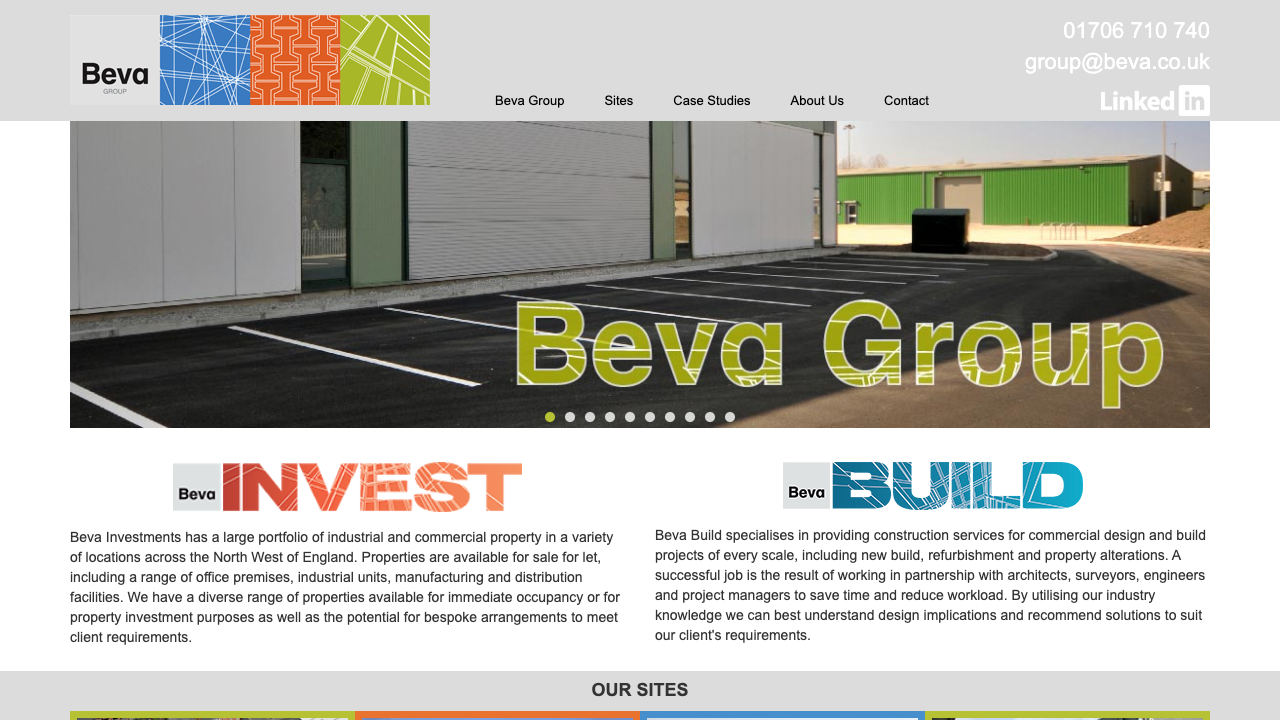 BEVA BUILD LIMITED website preview