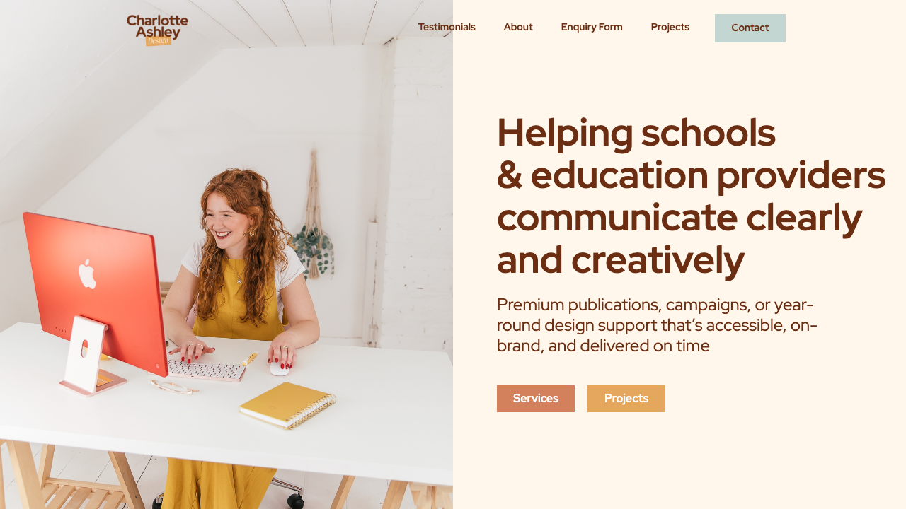 CHARLOTTE ASHLEY DESIGN LTD website preview