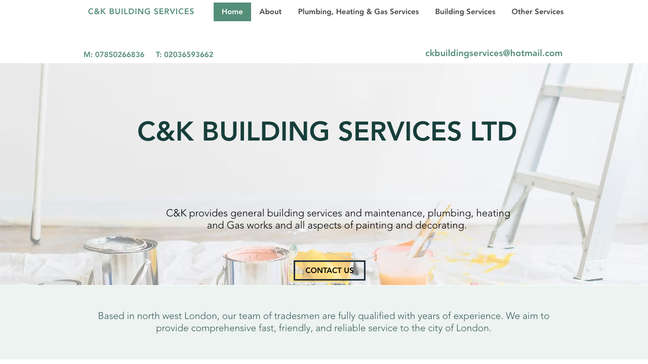 C&K BUILDING SERVICES LTD website preview