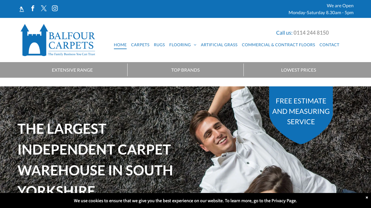 BALFOUR CARPETS LTD website preview