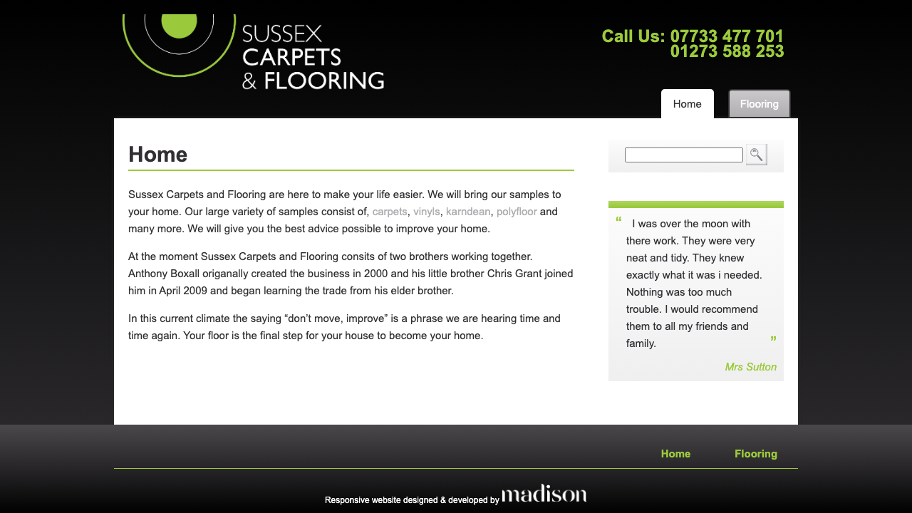 CHRIS GRANT CARPETS & FLOORING LTD website preview