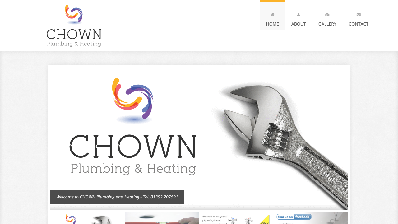 CHOWN PLUMBING AND HEATING LIMITED website preview