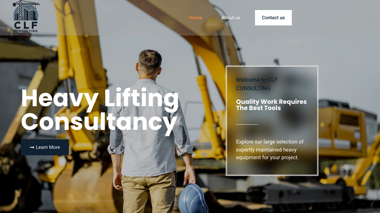 CLF HEAVY LIFT CONSULTING LTD website preview