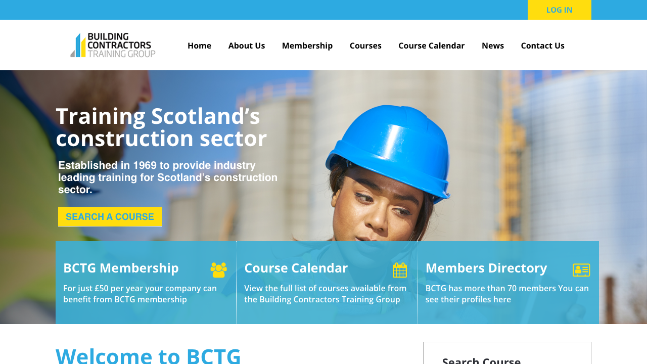 BUILDING CONTRACTORS TRAINING GROUP website preview