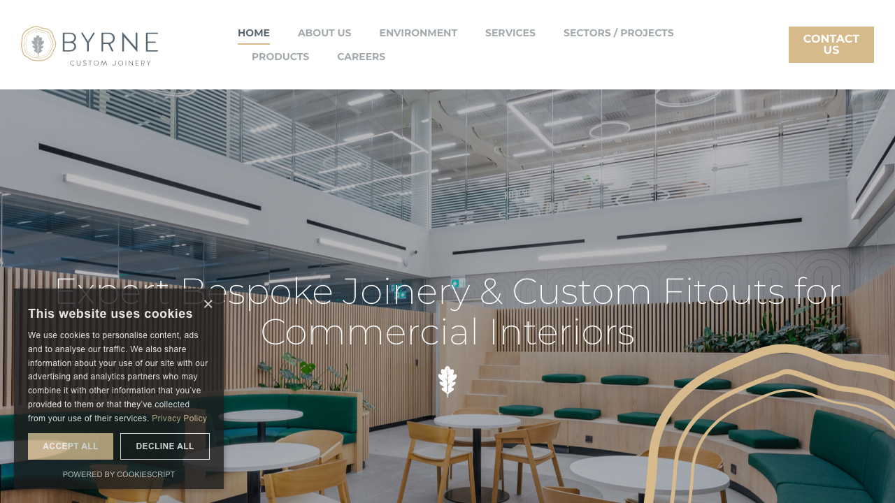 BYRNE JOINERY LIMITED website preview