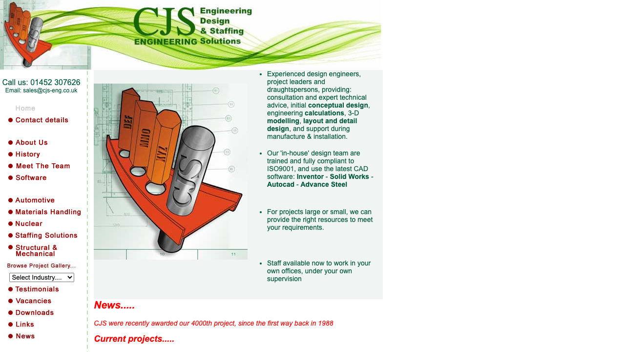 CJS ENGINEERING LIMITED website preview